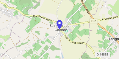 Carte OpenStreetMap — 1 place de l'Hôtel-de-Ville, Saint-Fort-sur-Gironde