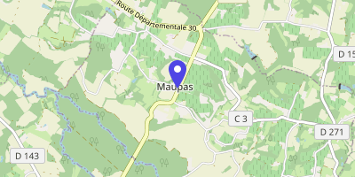 Carte OpenStreetMap — 20 route de l'Église, Maupas