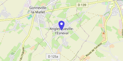 Carte OpenStreetMap — 6 place de l'Église, Anglesqueville-l'Esneval