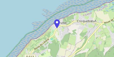 Carte OpenStreetMap — 40 rue Général-Leclerc, Villerville