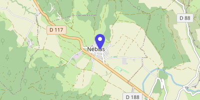 Carte OpenStreetMap — 5 allée de la Promenade, Nébias
