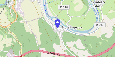 Carte OpenStreetMap — 1 rue des Acacias, Blussans