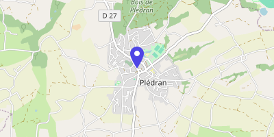 Carte OpenStreetMap — 6 rue du Centre, Plédran