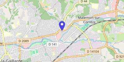 Carte OpenStreetMap — 14-16 avenue Jean-Jaurès, Malemort