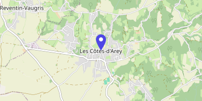 Carte OpenStreetMap — 1 place Arélis, Les Côtes-d'Arey