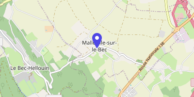 Carte OpenStreetMap — 107 route du Bec, Malleville-sur-le-Bec
