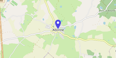 Carte OpenStreetMap — 4 rue du Prieuré, Allonne