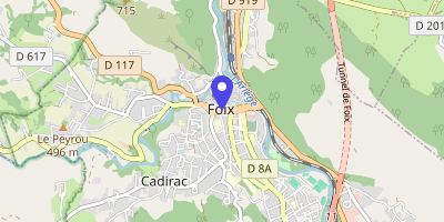 Carte OpenStreetMap — 45 cours Gabriel-Fauré, Foix