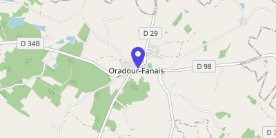 Carte OpenStreetMap — 4 rue des Lavandières, Oradour-Fanais