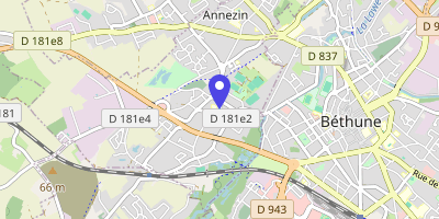 Carte OpenStreetMap — Place du Général-de-Gaulle, Annezin