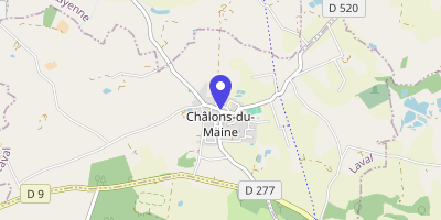 Carte OpenStreetMap — 15 rue Principale, Châlons-du-Maine