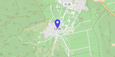 Carte OpenStreetMap — 1 place Robert-Morino, Lirac
