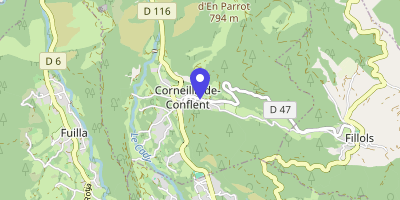 Carte OpenStreetMap — 36 Carrer-d'Amunt, Corneilla-de-Conflent