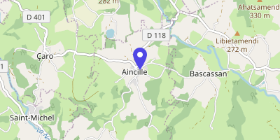Carte OpenStreetMap — 55 route de Maldarro, Aincille