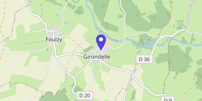 Carte OpenStreetMap — 1 place de la Mairie, Girondelle