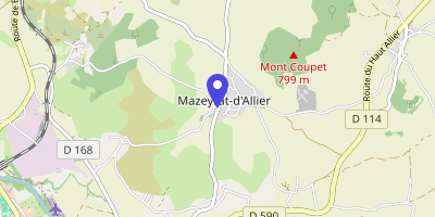 Carte OpenStreetMap — 5 rue Gustave-Portal, Mazeyrat-d'Allier