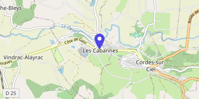 Carte OpenStreetMap — 40 promenade de l'Autan, Les Cabannes