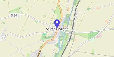 Carte OpenStreetMap — 1 route de Paudy, Sainte-Lizaigne