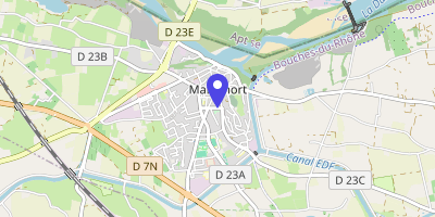 Carte OpenStreetMap — 112 Cours Victor-Hugo, Mallemort