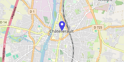 Carte OpenStreetMap — 78 boulevard Blossac, Châtellerault
