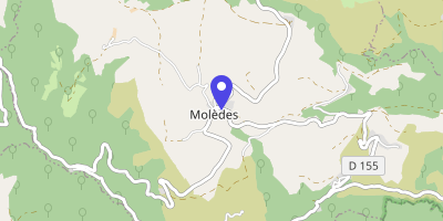Carte OpenStreetMap — 4 rue du four, Molèdes