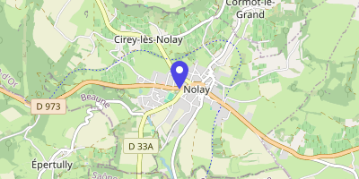 Carte OpenStreetMap — Place de l'Hôtel-de-Ville, Nolay