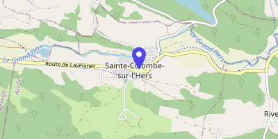 Carte OpenStreetMap — 1 route de Chalabre, Sainte-Colombe-sur-l'Hers