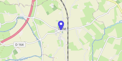 Carte OpenStreetMap — 9 rue Principale, Teillé