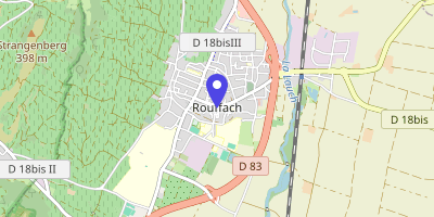 Carte OpenStreetMap — 6 place Clemenceau, Rouffach