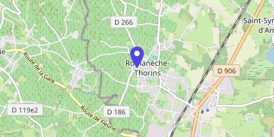 Carte OpenStreetMap — 72 route de la Mairie, Romanèche-Thorins
