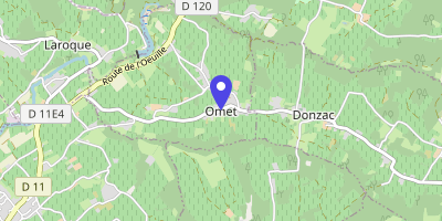 Carte OpenStreetMap — 27 place de la Mairie, Omet