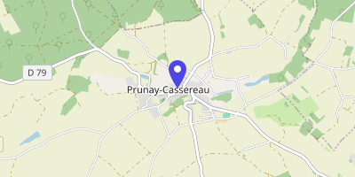 Carte OpenStreetMap — 11 rue de l'Hôtel-de-Ville, Prunay-Cassereau