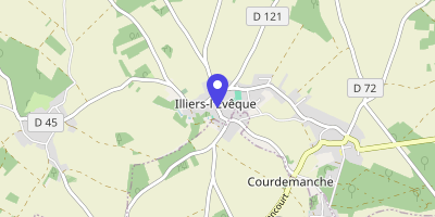 Carte OpenStreetMap — Place de la Mairie, Illiers-l'Évêque