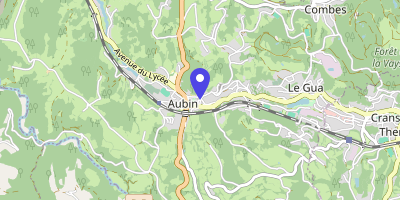 Carte OpenStreetMap — 1 place Maruéjouls, Aubin