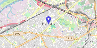 Carte OpenStreetMap — 1 place du 27 mars 2002, Nanterre