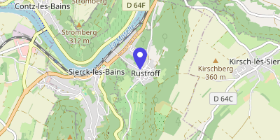 Carte OpenStreetMap — 5 rue de Sierck, Rustroff