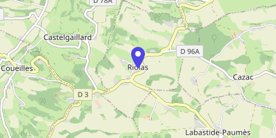 Carte OpenStreetMap — Place de la Mairie, Riolas