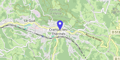 Carte OpenStreetMap — 28 place de l'hôtel de ville, Cransac-les-Thermes