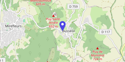 Carte OpenStreetMap — 1 rue Pâtural, Busséol