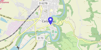 Carte OpenStreetMap — 34 Place Jules-Ferry, Carbonne