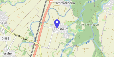 Carte OpenStreetMap — 12 rue Saint-Ludan, Hipsheim