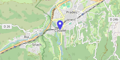 Carte OpenStreetMap — 33 rue du Conflent, Codalet