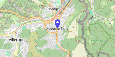 Carte OpenStreetMap — 12 rue du Maréchal-Foch, Audun-le-Tiche