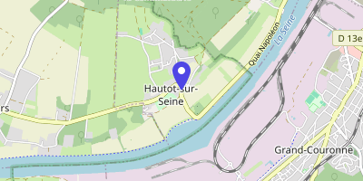 Carte OpenStreetMap — Place Poullard, Hautot-sur-Seine