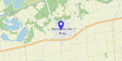 Carte OpenStreetMap — 4 place de l'Église, Bazoches-lès-Bray
