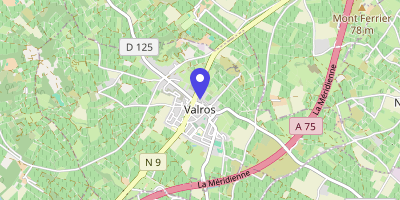 Carte OpenStreetMap — 101 rue de la Mairie, Valros