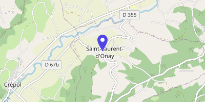 Carte OpenStreetMap — 1 place de la Mairie, Saint-Laurent-d'Onay