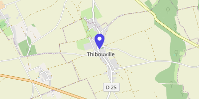 Carte OpenStreetMap — 1 rue Saint-Vincent, Thibouville