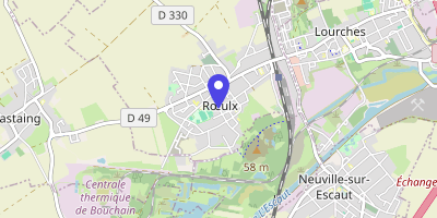 Carte OpenStreetMap — Place Gilbert-Henry, Roeulx