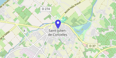 Carte OpenStreetMap — 4 rue des Heurthauds, Saint-Julien-de-Concelles
